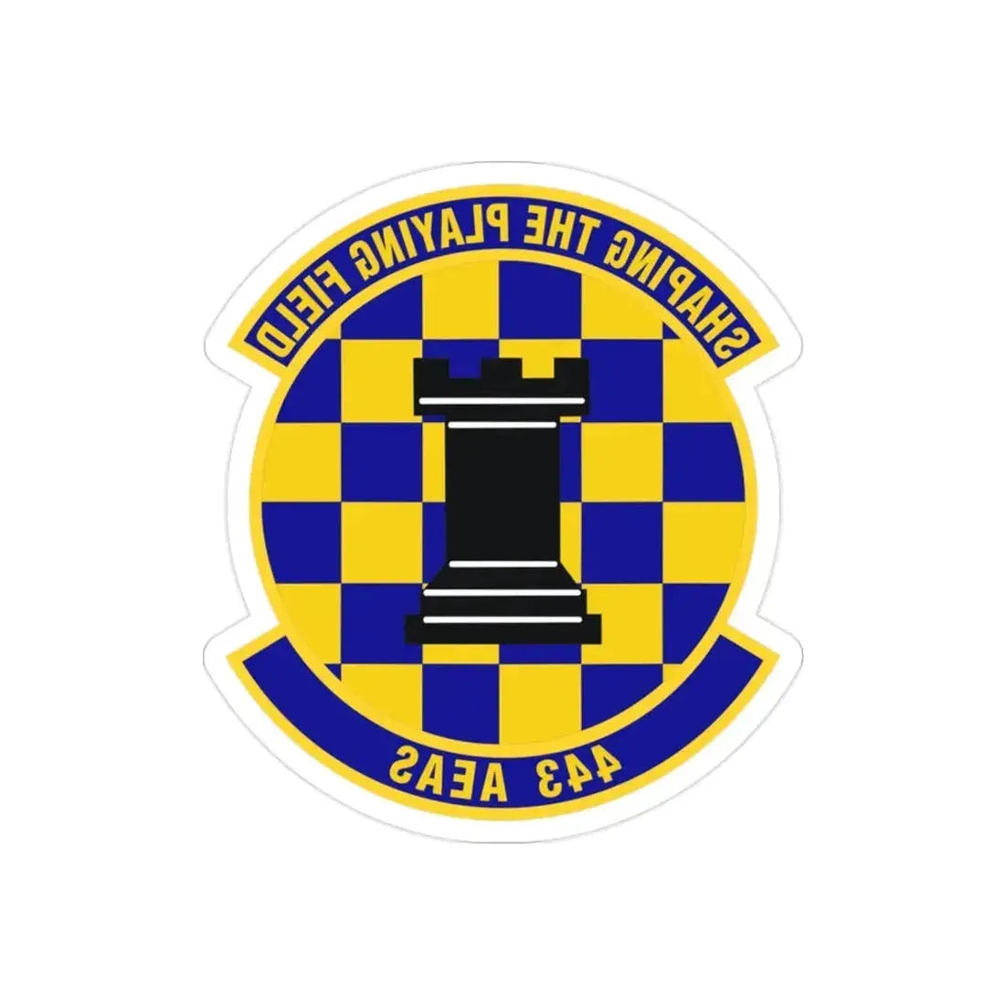 443d Air Expeditionary Advisory Squadron (U.S. Air Force) REVERSE PRINT Transparent Die-Cut STICKER - The Sticker Space