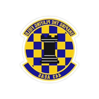 443d Air Expeditionary Advisory Squadron (U.S. Air Force) REVERSE PRINT Transparent Die-Cut STICKER - The Sticker Space