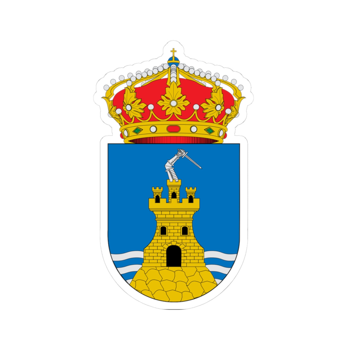 Escudo de Mazarrón (Spain) (Coat of Arms) STICKER Vinyl Kiss-Cut Decal
