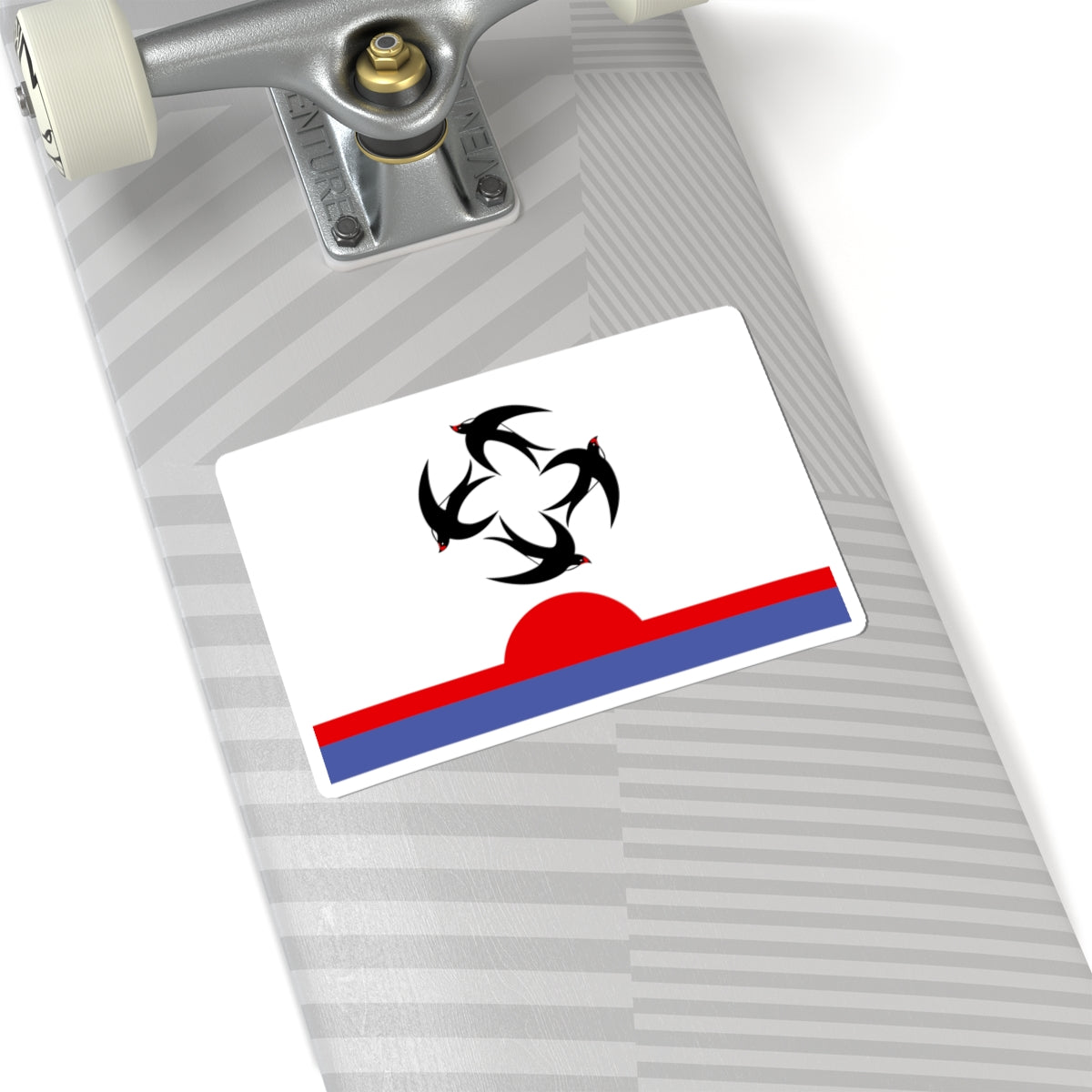 Flag of Kilmezsky rayon Kirov oblast (Russia) STICKER Vinyl Kiss-Cut Decal