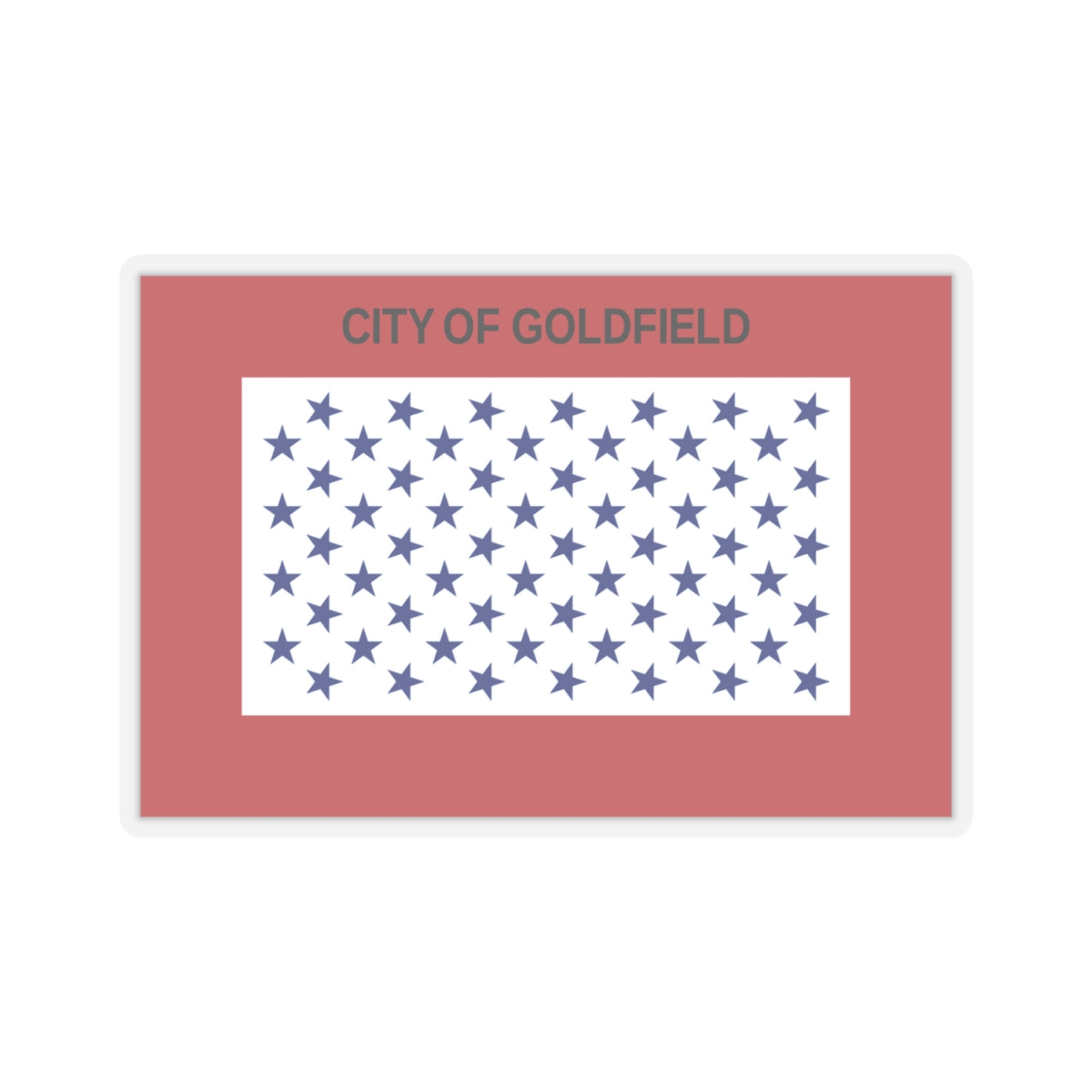 Flag of Goldfield, Colorado - STICKER Vinyl Kiss-Cut Decal