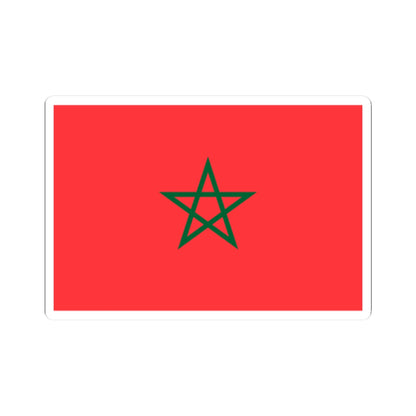 Flag of Morocco light red (Morocco) STICKER Vinyl Kiss-Cut Decal