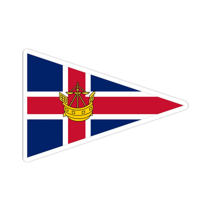 Burgee of Helford River Sailing Club (United Kingdom) STICKER Vinyl Kiss-Cut Decal