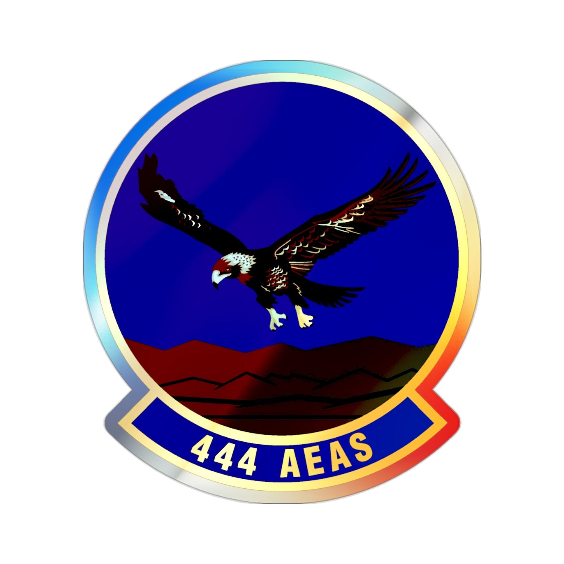 444th Air Expeditionary Advisory Squadron (U.S. Air Force) Holographic STICKER Die-Cut Vinyl Decal-2 Inch-The Sticker Space