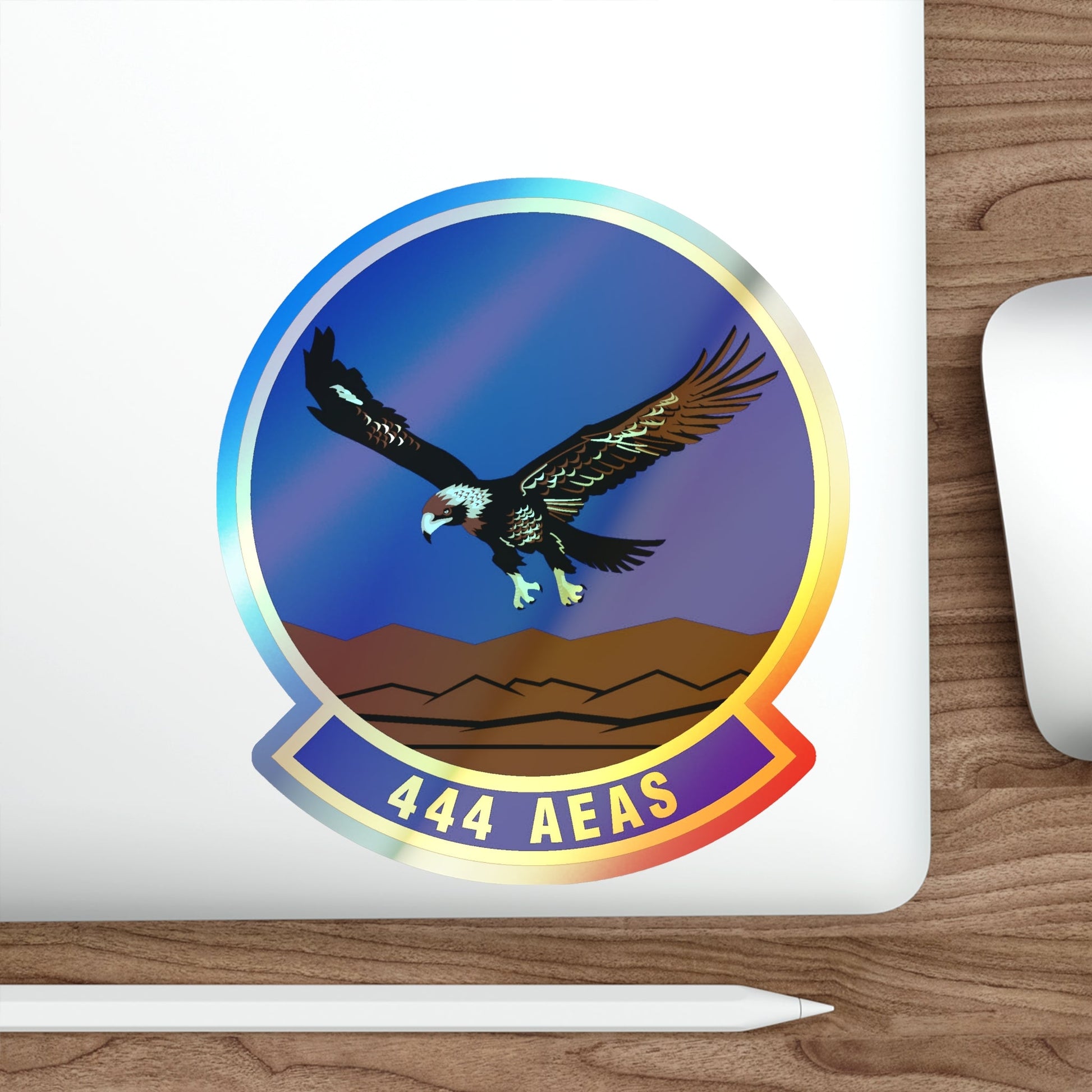 444th Air Expeditionary Advisory Squadron (U.S. Air Force) Holographic STICKER Die-Cut Vinyl Decal-The Sticker Space