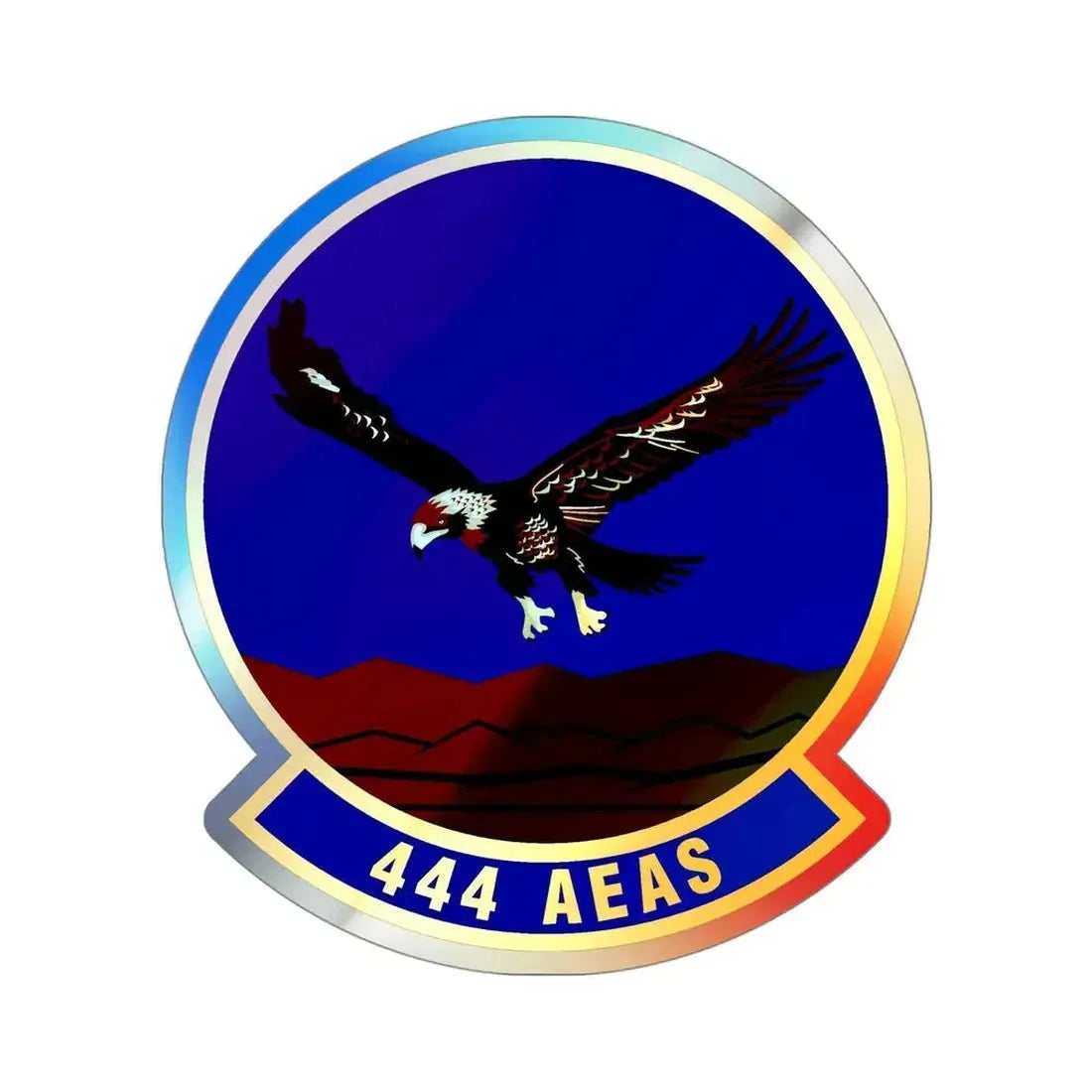 444th Air Expeditionary Advisory Squadron (U.S. Air Force) Holographic STICKER Die-Cut Vinyl Decal - The Sticker Space