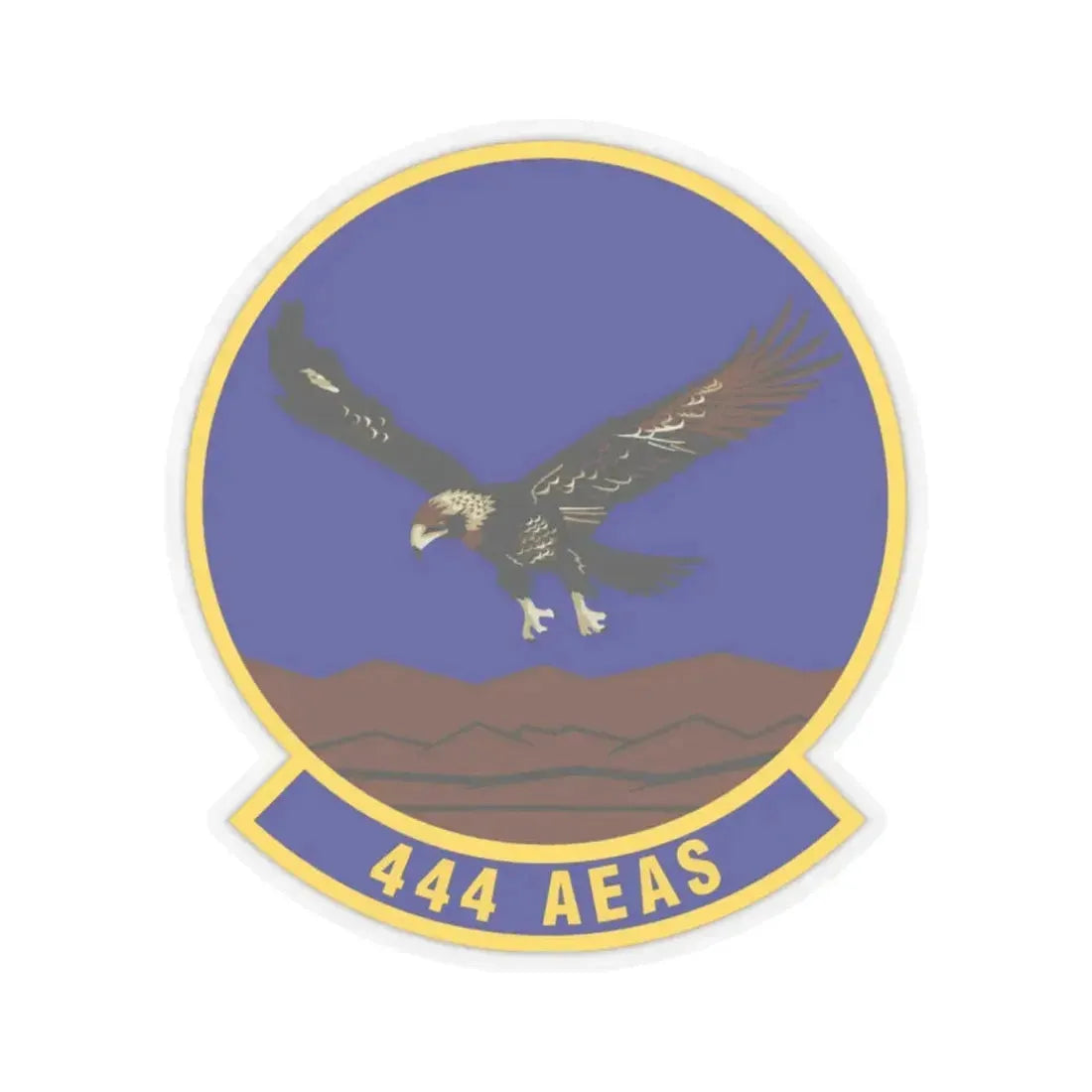 444th Air Expeditionary Advisory Squadron (U.S. Air Force) STICKER Vinyl Kiss-Cut Decal 2 Inch Transparent - The Sticker Space