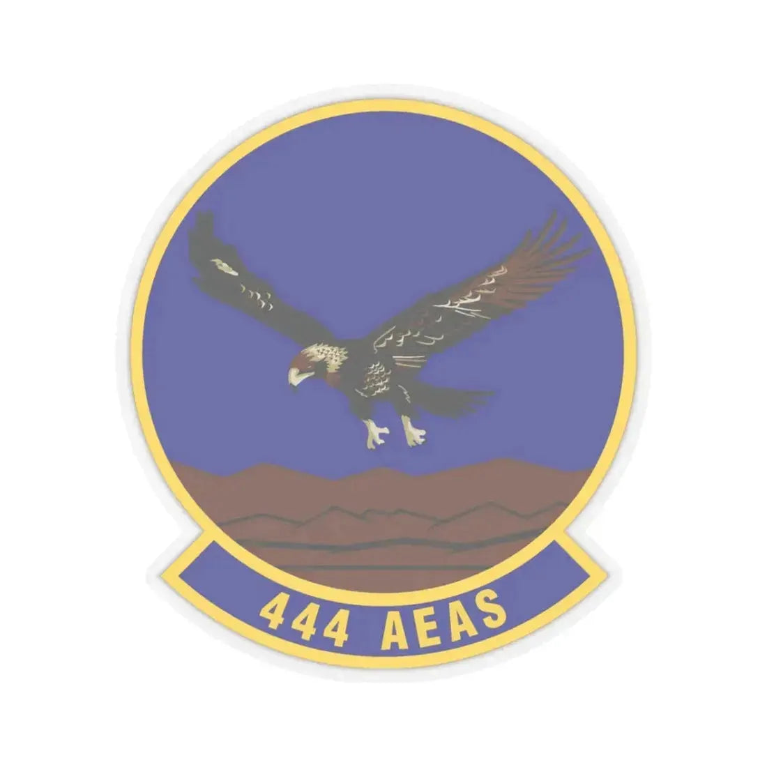 444th Air Expeditionary Advisory Squadron (U.S. Air Force) STICKER Vinyl Kiss-Cut Decal 3 Inch Transparent - The Sticker Space