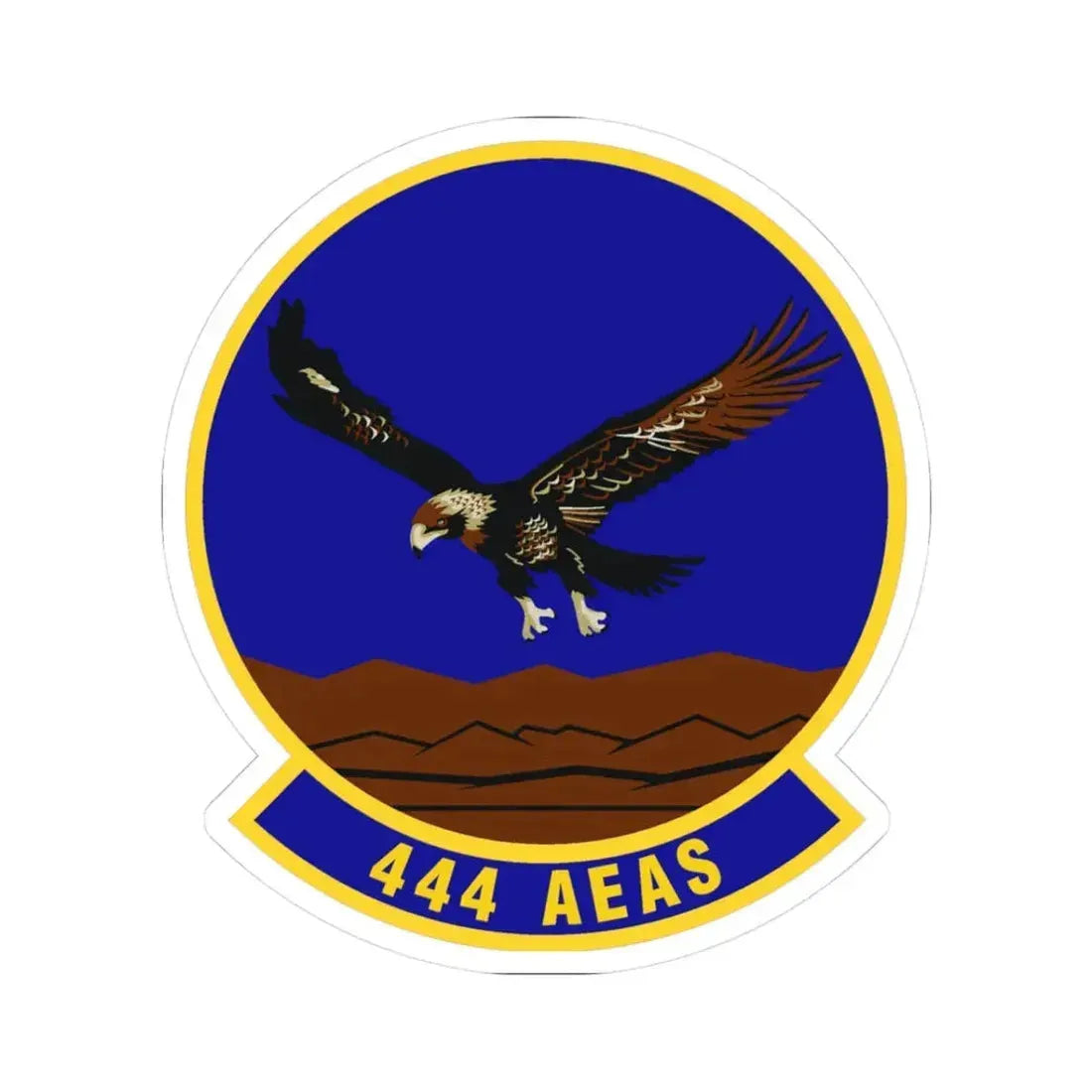 444th Air Expeditionary Advisory Squadron (U.S. Air Force) STICKER Vinyl Kiss-Cut Decal 3 Inch White - The Sticker Space