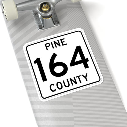 Pine County Route 164 MN (Minnesota) (Road Sign) STICKER Vinyl Kiss-Cut Decal
