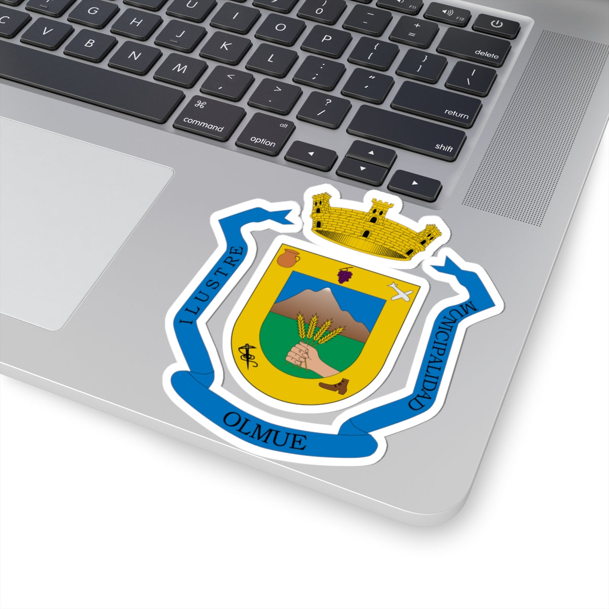 Escudo de Olmué (Chile) (Coat of Arms) STICKER Vinyl Kiss-Cut Decal