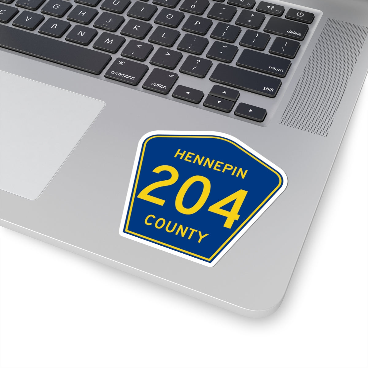 Hennepin County 204 (Minnesota) (Road Sign) STICKER Vinyl Kiss-Cut Decal