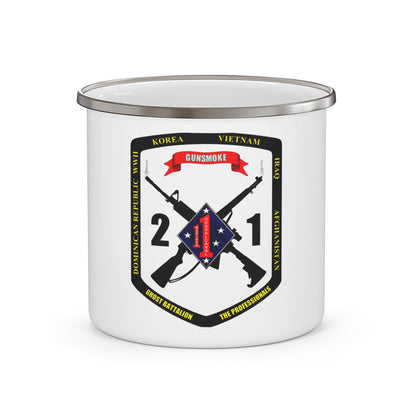 44593 (USMC) Enamel Mug-12oz-The Sticker Space