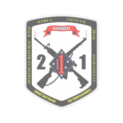 44593 (USMC) STICKER Vinyl Kiss-Cut Decal 2 Inch Transparent - The Sticker Space