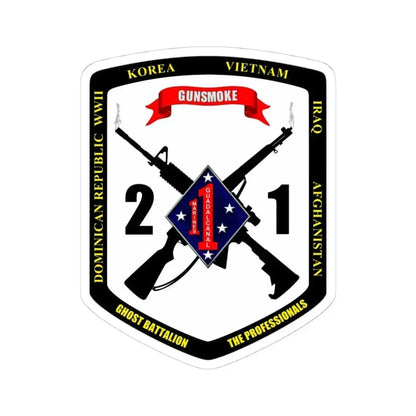 44593 (USMC) STICKER Vinyl Kiss-Cut Decal 4 Inch White - The Sticker Space