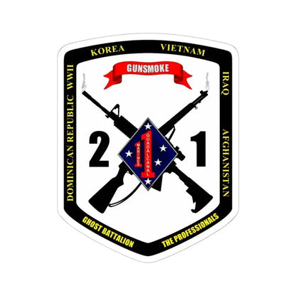 44593 (USMC) STICKER Vinyl Kiss-Cut Decal 6 Inch White - The Sticker Space