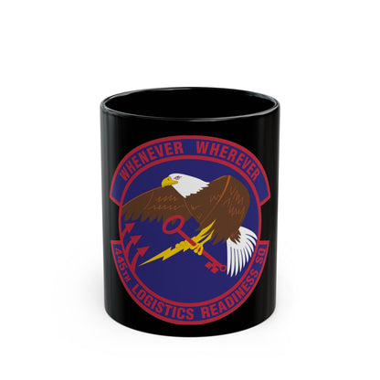 445th Logistics Readiness Squadron (U.S. Air Force) Black Coffee Mug-11oz-The Sticker Space