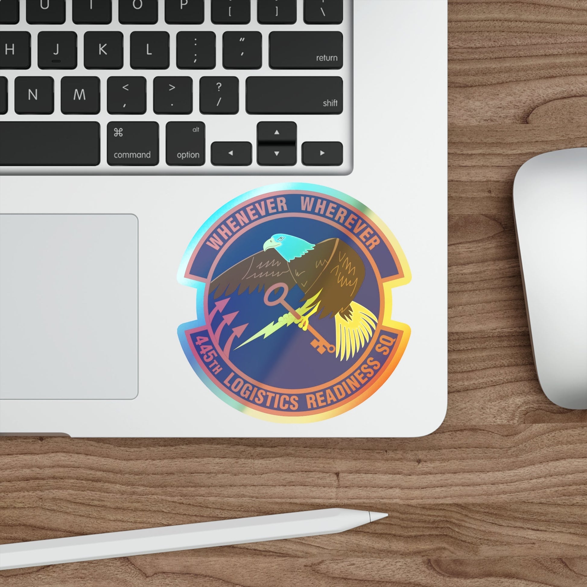 445th Logistics Readiness Squadron (U.S. Air Force) Holographic STICKER Die-Cut Vinyl Decal-The Sticker Space