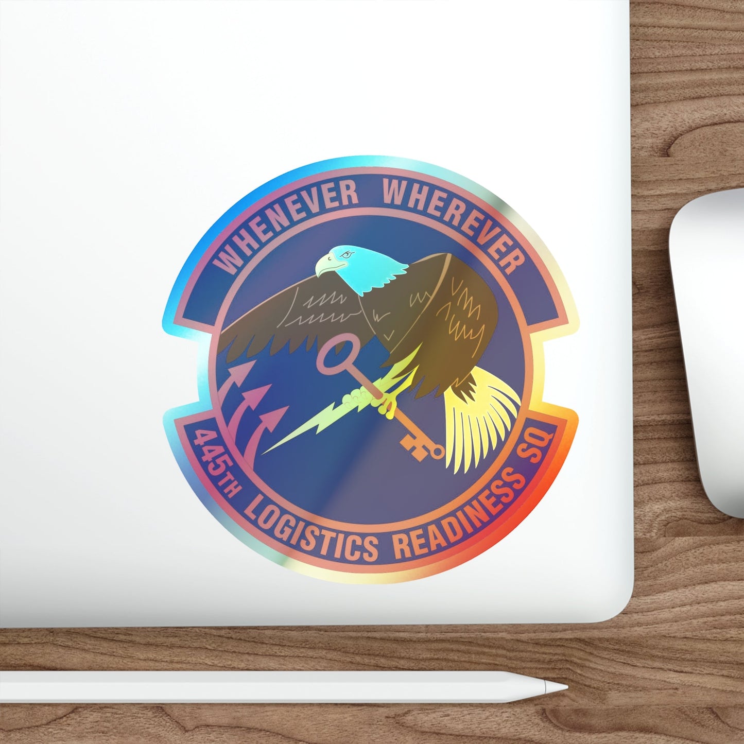 445th Logistics Readiness Squadron (U.S. Air Force) Holographic STICKER Die-Cut Vinyl Decal-The Sticker Space