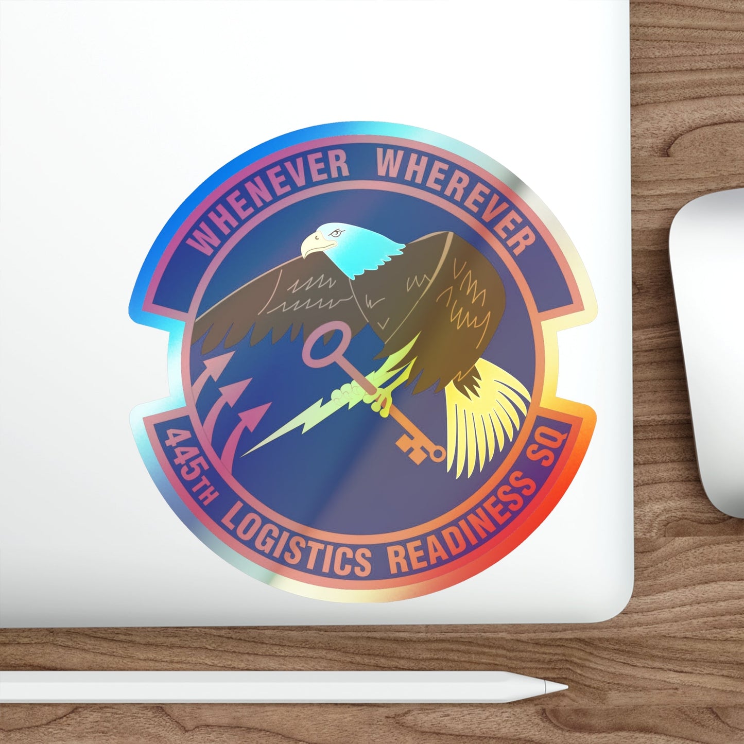 445th Logistics Readiness Squadron (U.S. Air Force) Holographic STICKER Die-Cut Vinyl Decal-The Sticker Space