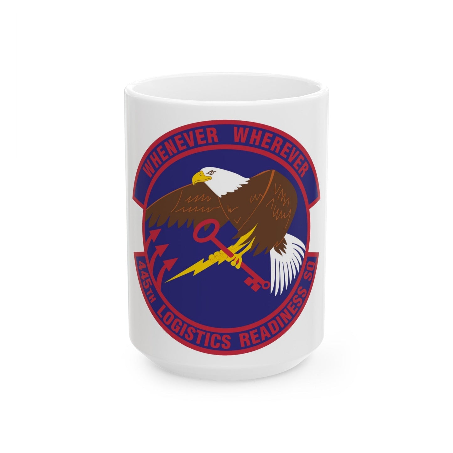 445th Logistics Readiness Squadron (U.S. Air Force) White Coffee Mug-15oz-The Sticker Space