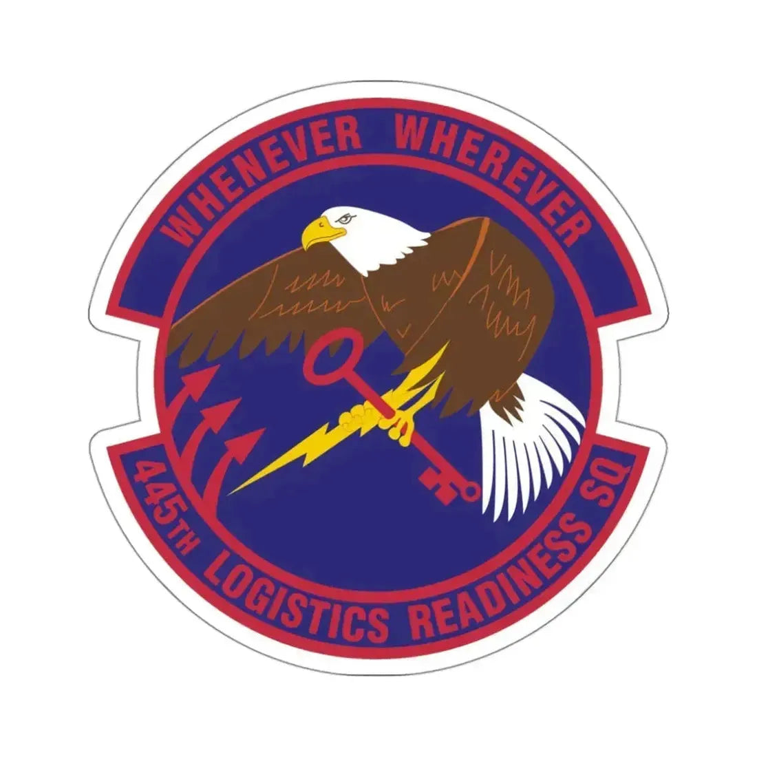 445th Logistics Readiness Squadron (U.S. Air Force) STICKER Vinyl Die-Cut Decal 3 Inch - The Sticker Space