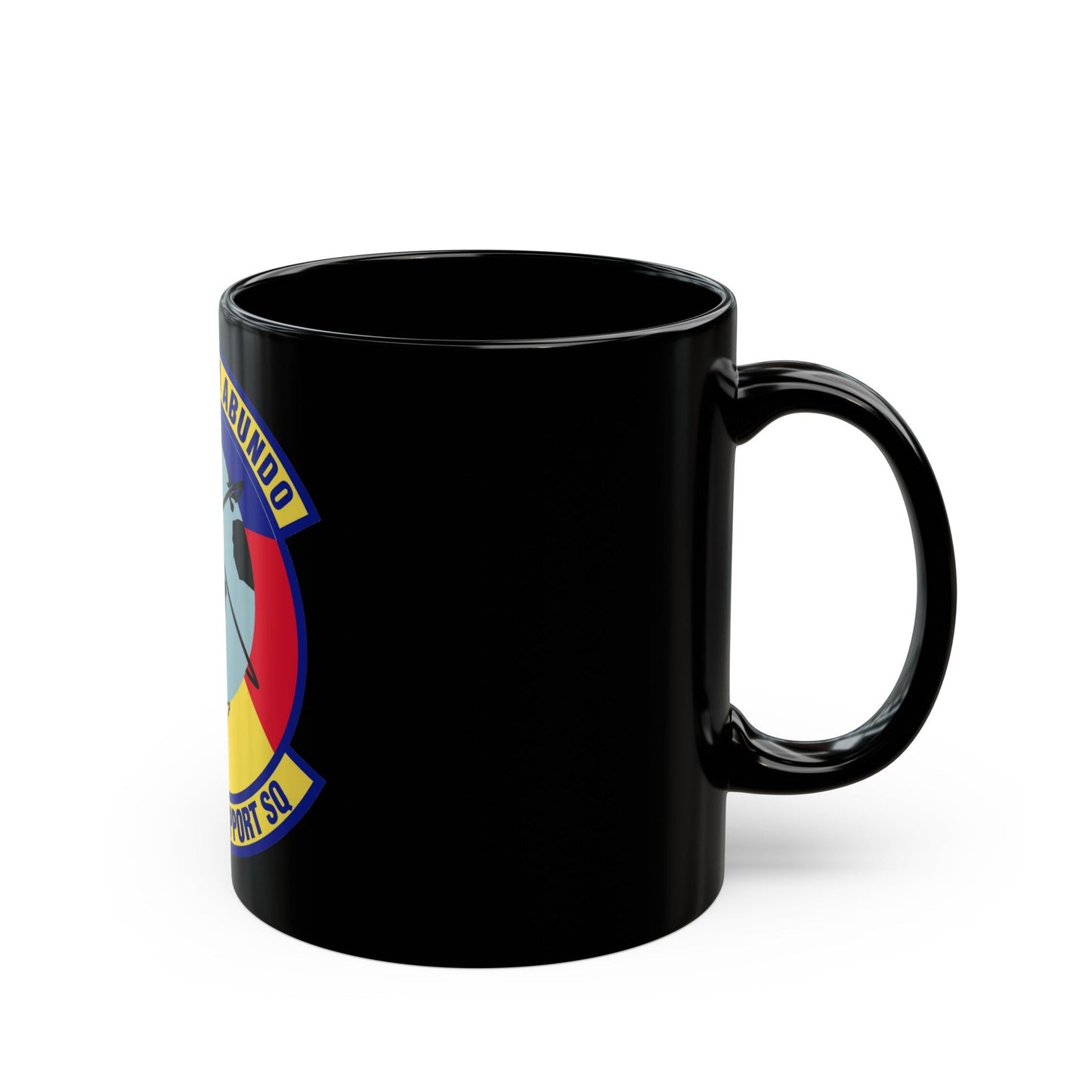 445th Operations Support Squadron (U.S. Air Force) Black Coffee Mug-The Sticker Space