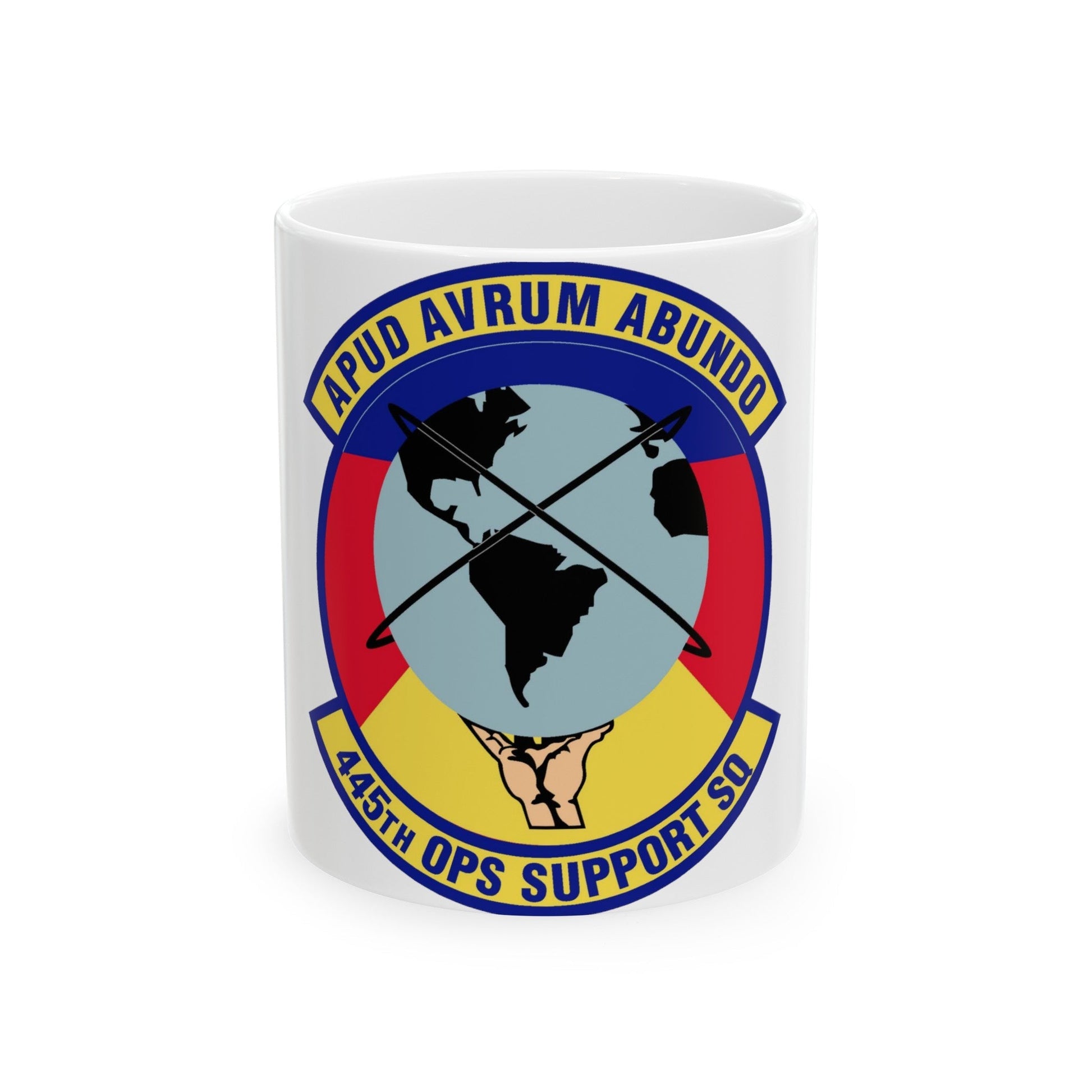 445th Operations Support Squadron (U.S. Air Force) White Coffee Mug-11oz-The Sticker Space