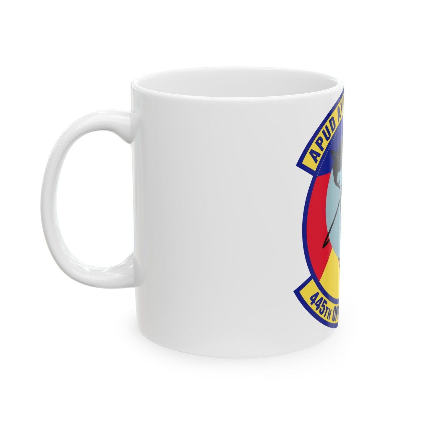 445th Operations Support Squadron (U.S. Air Force) White Coffee Mug-The Sticker Space