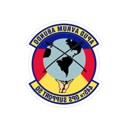 445th Operations Support Squadron (U.S. Air Force) REVERSE PRINT Transparent Die-Cut STICKER - The Sticker Space