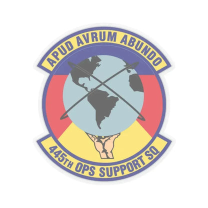 445th Operations Support Squadron (U.S. Air Force) STICKER Vinyl Kiss-Cut Decal 2 Inch Transparent - The Sticker Space