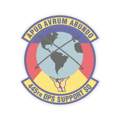 445th Operations Support Squadron (U.S. Air Force) STICKER Vinyl Kiss-Cut Decal 3 Inch Transparent - The Sticker Space
