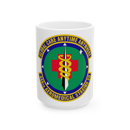 446 Aeromedical Staging Squadron AFRC (U.S. Air Force) White Coffee Mug-15oz-The Sticker Space