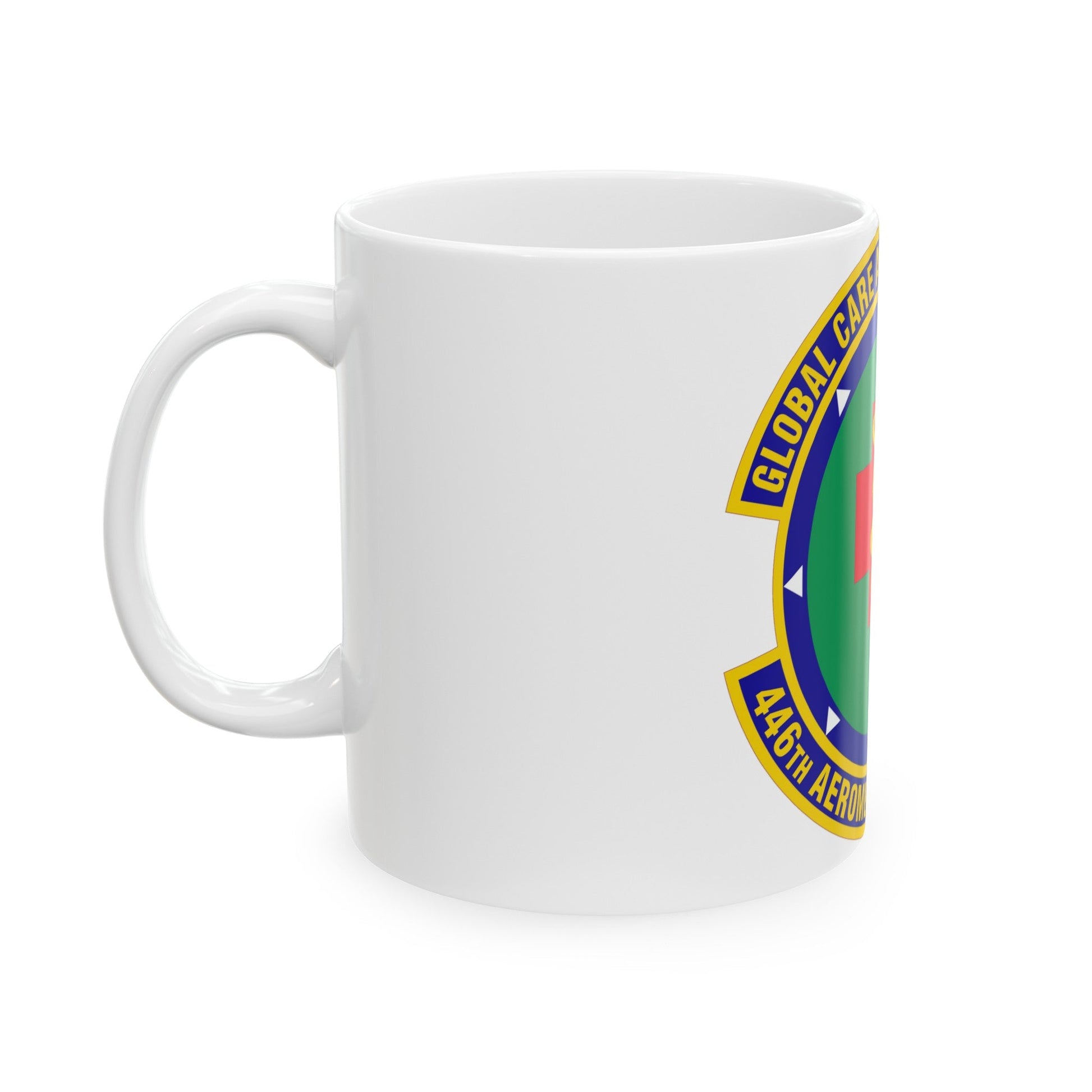 446 Aeromedical Staging Squadron AFRC (U.S. Air Force) White Coffee Mug-The Sticker Space