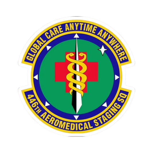 446 Aeromedical Staging Squadron AFRC (U.S. Air Force) STICKER Vinyl Kiss-Cut Decal 2 Inch White - The Sticker Space