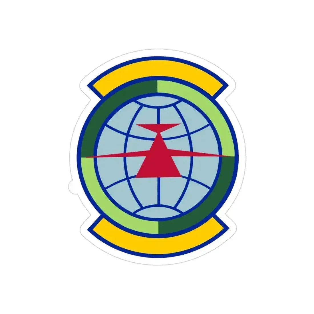 446 Maintenance Squadron (U.S. Air Force) REVERSE PRINT Transparent Die-Cut STICKER 3 Inch Die-Cut Transparent - The Sticker Space