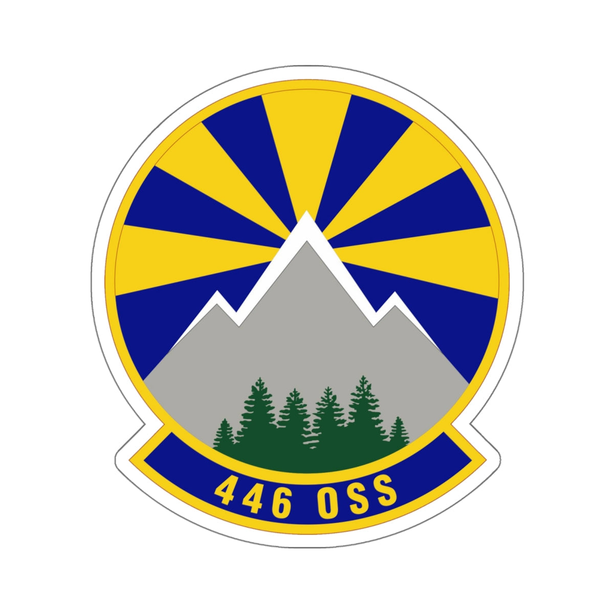 446 Operations Support Squadron (U.S. Air Force) STICKER Vinyl Die-Cut Decal-White-The Sticker Space