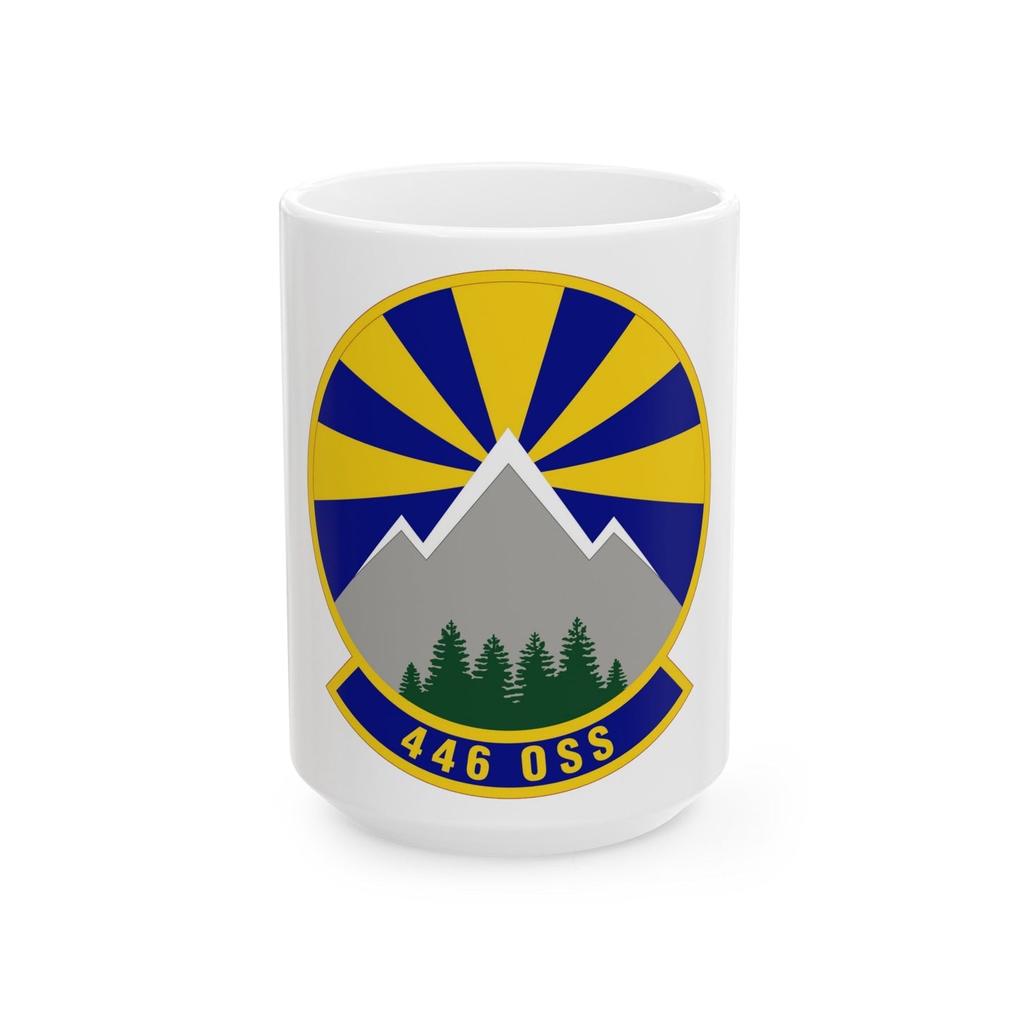 446 Operations Support Squadron (U.S. Air Force) White Coffee Mug-15oz-The Sticker Space