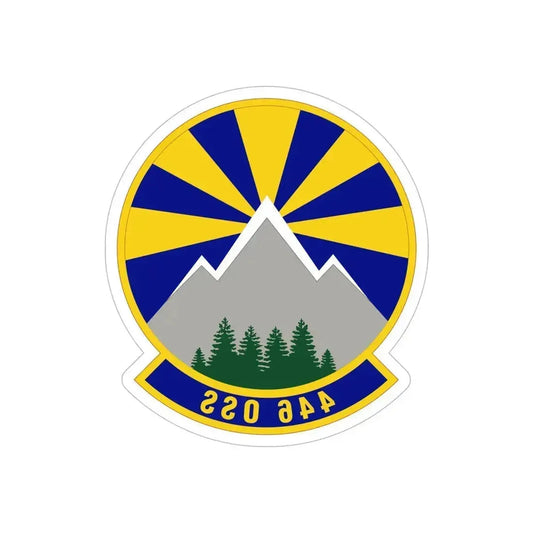 446 Operations Support Squadron (U.S. Air Force) REVERSE PRINT Transparent Die-Cut STICKER 6 Inch Die-Cut Transparent - The Sticker Space