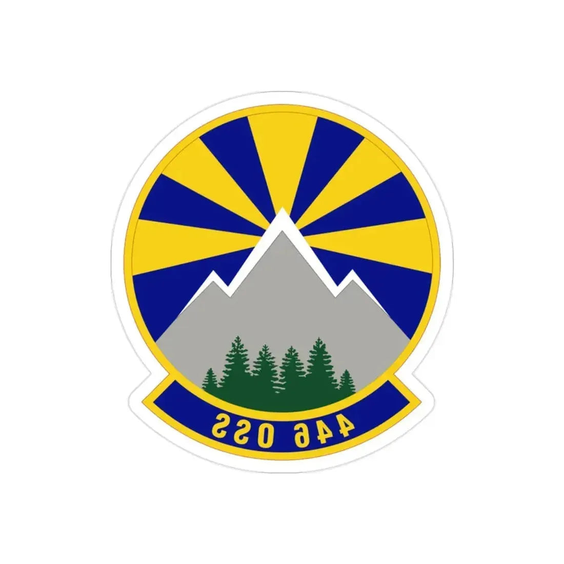 446 Operations Support Squadron (U.S. Air Force) REVERSE PRINT Transparent Die-Cut STICKER - The Sticker Space
