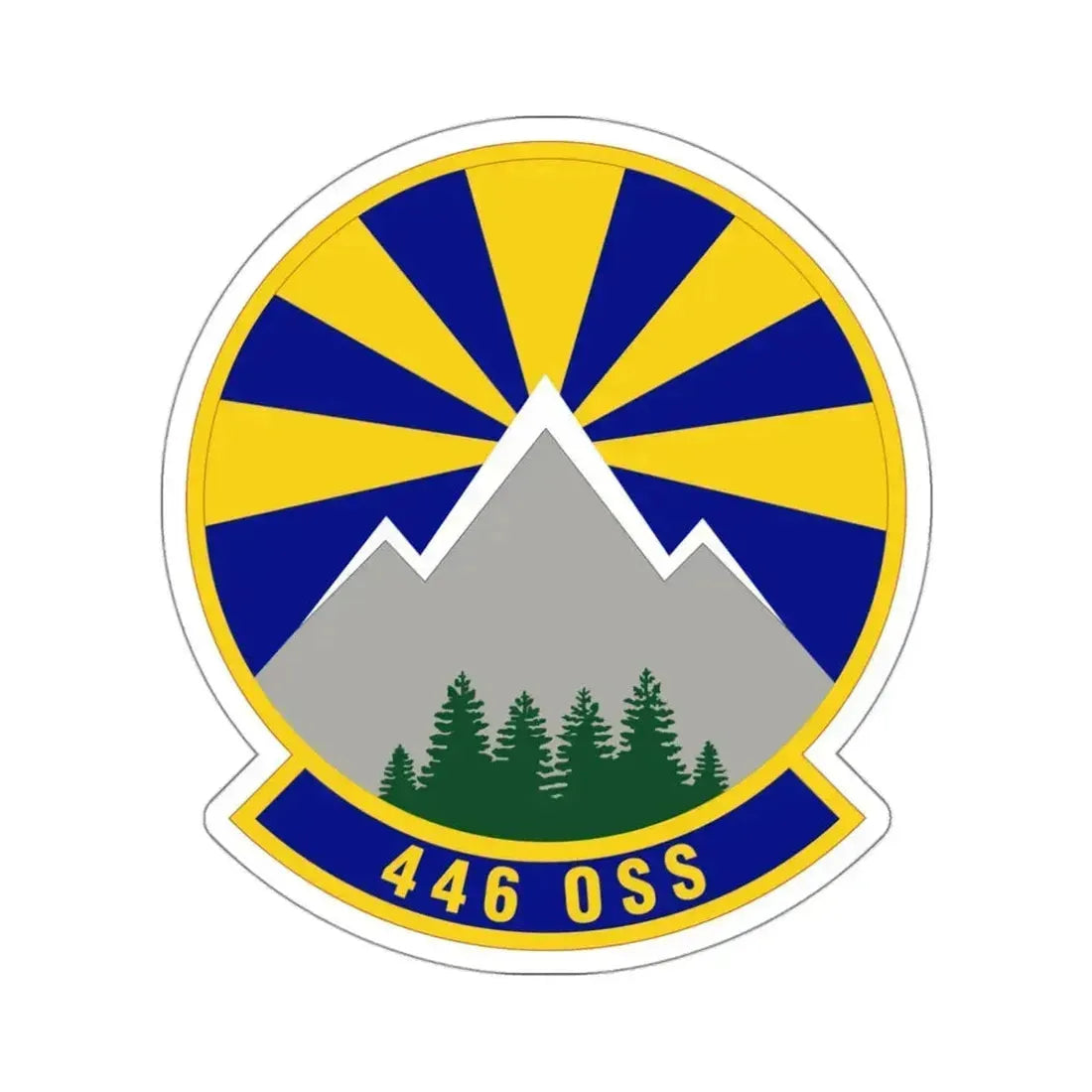 446 Operations Support Squadron (U.S. Air Force) STICKER Vinyl Die-Cut Decal 3 Inch - The Sticker Space
