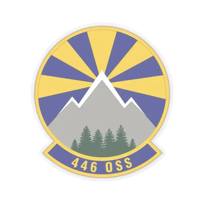 446 Operations Support Squadron (U.S. Air Force) STICKER Vinyl Kiss-Cut Decal 2 Inch Transparent - The Sticker Space