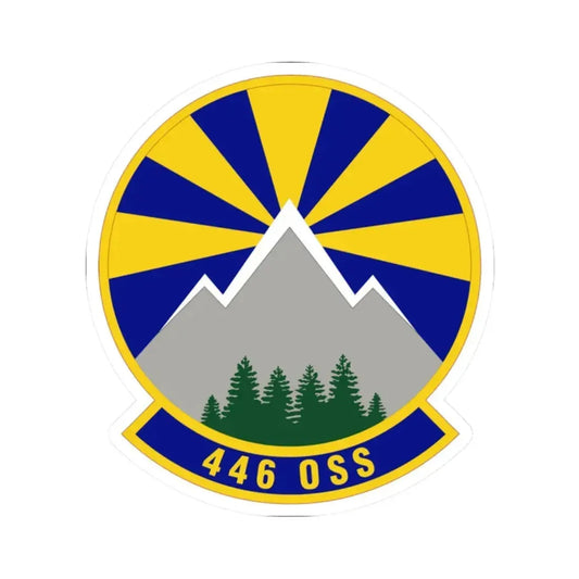 446 Operations Support Squadron (U.S. Air Force) STICKER Vinyl Kiss-Cut Decal 2 Inch White - The Sticker Space