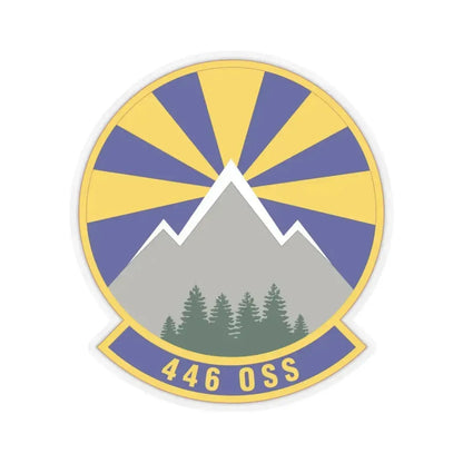 446 Operations Support Squadron (U.S. Air Force) STICKER Vinyl Kiss-Cut Decal 3 Inch Transparent - The Sticker Space