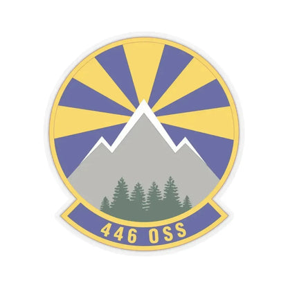 446 Operations Support Squadron (U.S. Air Force) STICKER Vinyl Kiss-Cut Decal 4 Inch Transparent - The Sticker Space