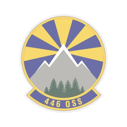 446 Operations Support Squadron (U.S. Air Force) STICKER Vinyl Kiss-Cut Decal 6 Inch Transparent - The Sticker Space