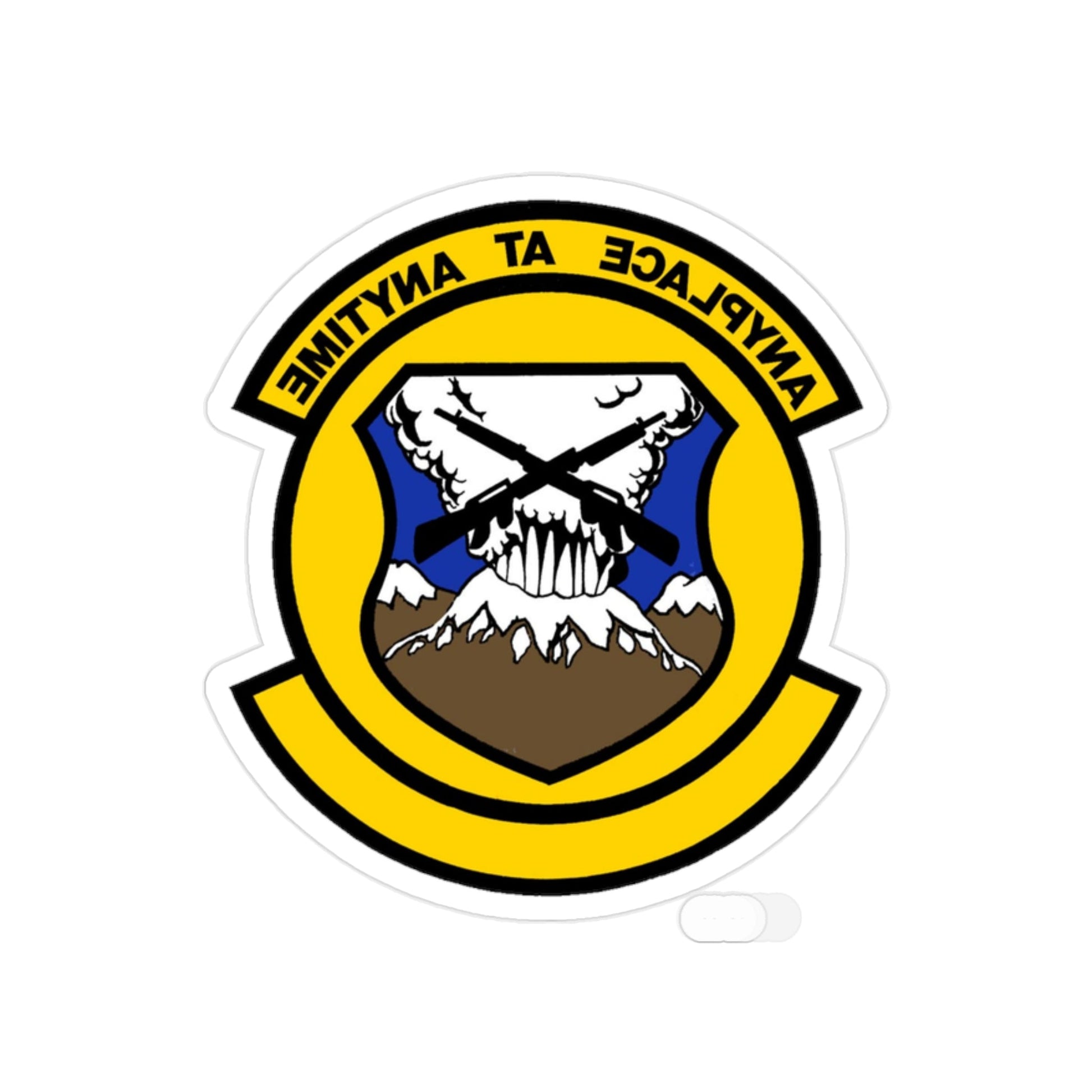 446 Security Forces Squadron AFRC (U.S. Air Force) REVERSE PRINT Transparent STICKER-2 Inch-The Sticker Space