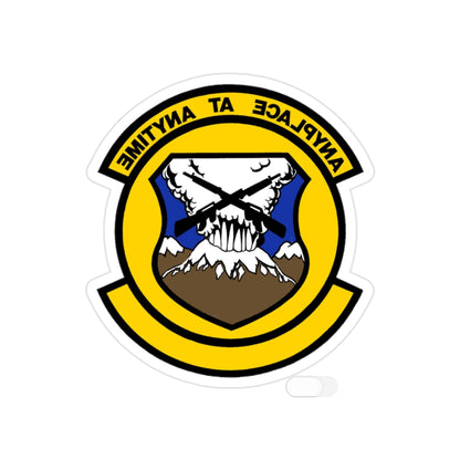 446 Security Forces Squadron AFRC (U.S. Air Force) REVERSE PRINT Transparent STICKER-2 Inch-The Sticker Space