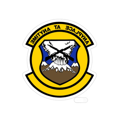 446 Security Forces Squadron AFRC (U.S. Air Force) REVERSE PRINT Transparent STICKER-4 Inch-The Sticker Space