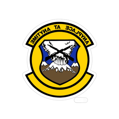 446 Security Forces Squadron AFRC (U.S. Air Force) REVERSE PRINT Transparent STICKER-5 Inch-The Sticker Space